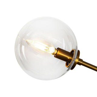 Glint Suspension Linéaire en Métal et Verre Mid-Century