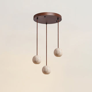 Trio Suspension en Travertin