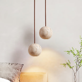 Trio Suspension en Travertin