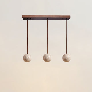 Trio Suspension en Travertin