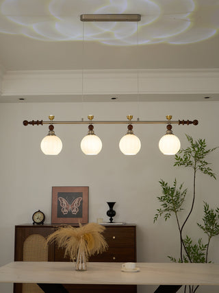 Otheia Suspension Linéaire en Bois Vintage