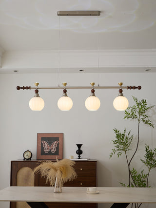 Otheia Suspension Linéaire en Bois Vintage