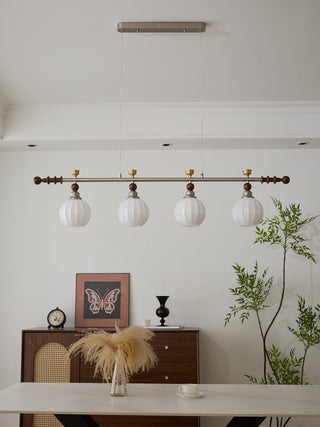 Otheia Suspension Linéaire en Bois Vintage