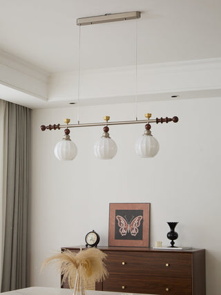 Otheia Suspension Linéaire en Bois Vintage