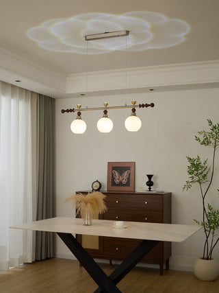 Otheia Suspension Linéaire en Bois Vintage