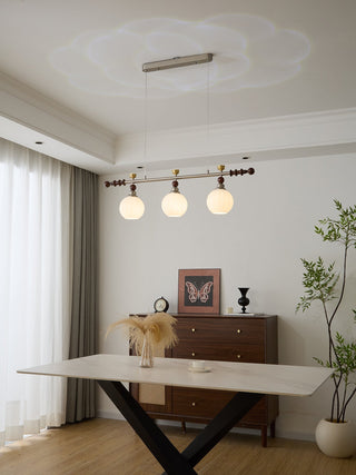 Otheia Suspension Linéaire en Bois Vintage