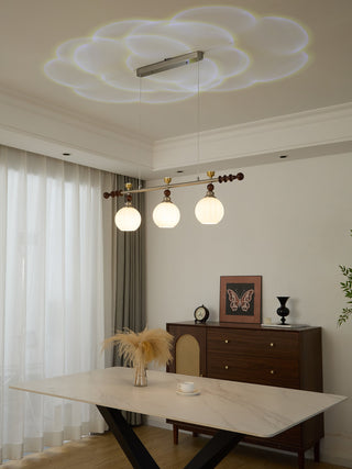 Otheia Suspension Linéaire en Bois Vintage
