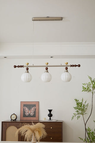 Otheia Suspension Linéaire en Bois Vintage