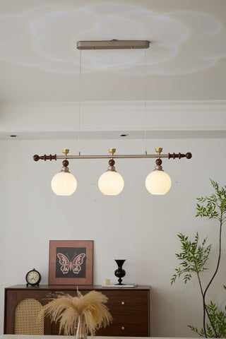 Otheia Suspension Linéaire en Bois Vintage