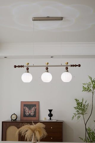 Otheia Suspension Linéaire en Bois Vintage