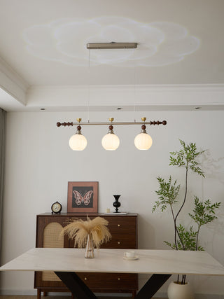 Otheia Suspension Linéaire en Bois Vintage