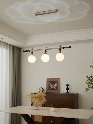 Otheia Suspension Linéaire en Bois Vintage