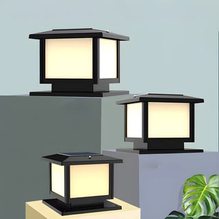 Ray Lampe Solaire Extérieure Carrée de Style Pavillon