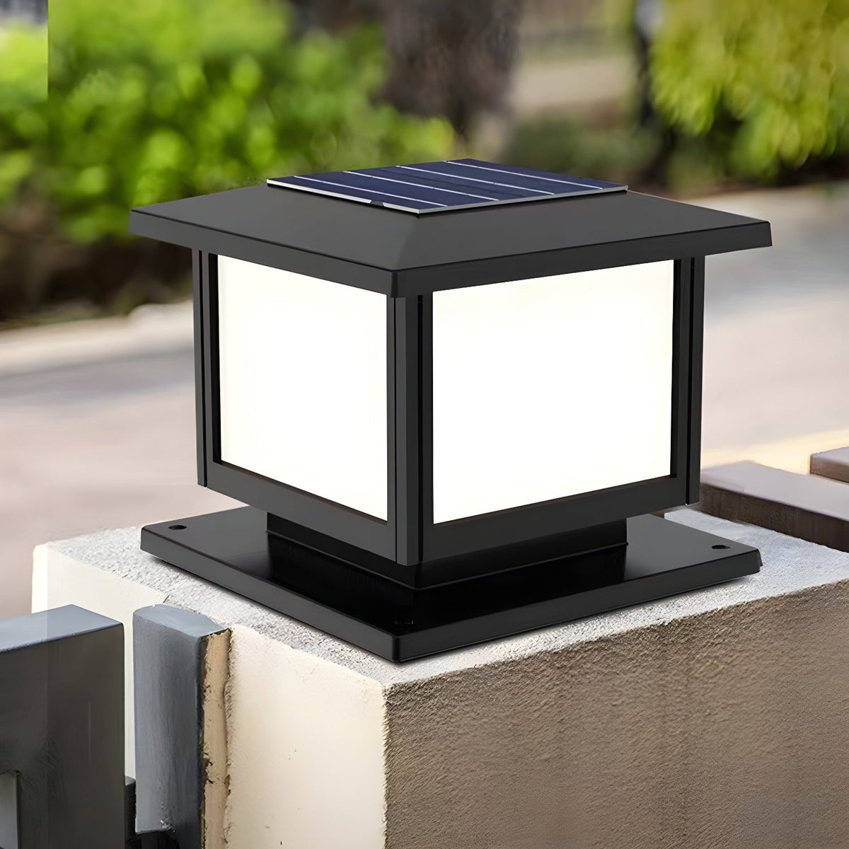 Ray Lampe Solaire Extérieure Carrée de Style Pavillon