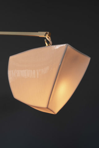 Iris Lustre en Laiton et Céramique à Créativité Individuelle Mobile