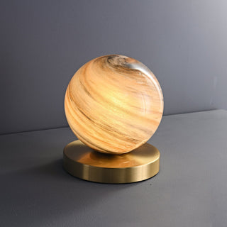 Casuelle Laiton Lampe de Table Contemporaine