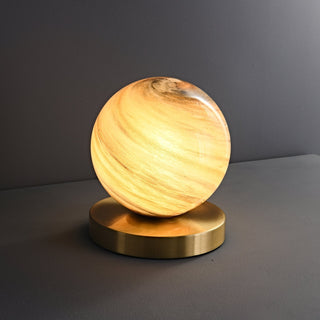 Casuelle Laiton Lampe de Table Contemporaine