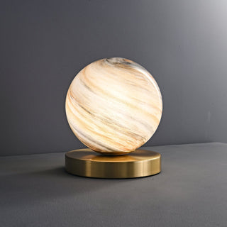 Casuelle Laiton Lampe de Table Contemporaine