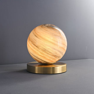 Casuelle Laiton Lampe de Table Contemporaine