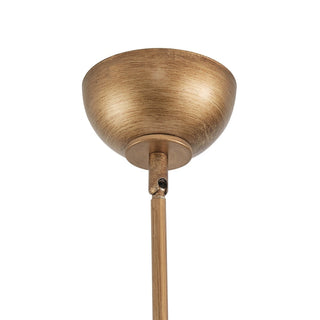 Keen Lustre Linéaire Moderne Élégant en Laiton et Tissu