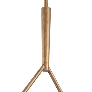 Keen Lustre Linéaire Moderne Élégant en Laiton et Tissu