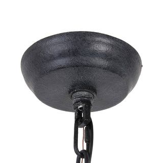 Luxe Suspension en Métal et Bois Industriel Vintage