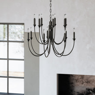Onyx Lustre en Métal Noir Industriel Vintage