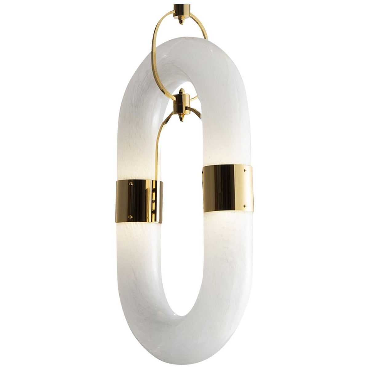 Pendant Light Chain Link Modern Stainless Steel Hanging Lamp-Neutral Decor