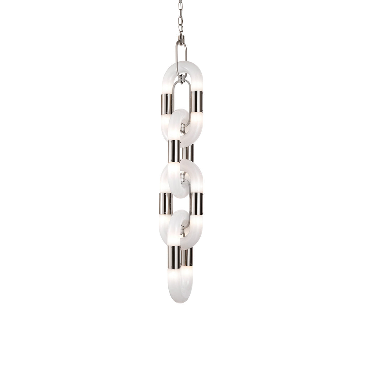 Pendant Light Chain Link Modern Stainless Steel Hanging Lamp-Neutral Decor