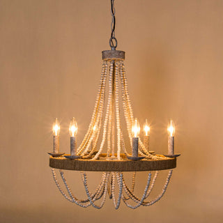 Rise Lustre en Métal et Bois Traditionnel Vintage