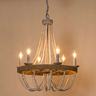 Rise Lustre en Métal et Bois Traditionnel Vintage