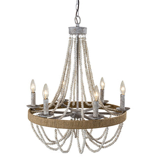 Rise Lustre en Métal et Bois Traditionnel Vintage