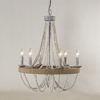 Rise Lustre en Métal et Bois Traditionnel Vintage