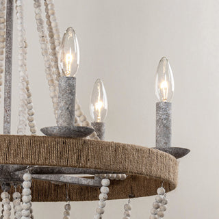 Rise Lustre en Métal et Bois Traditionnel Vintage