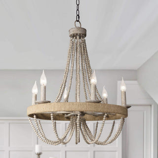 Rise Lustre en Métal et Bois Traditionnel Vintage