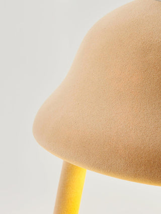 Alcariol Abstract Flocked Resin Lamp-Neutral Decor