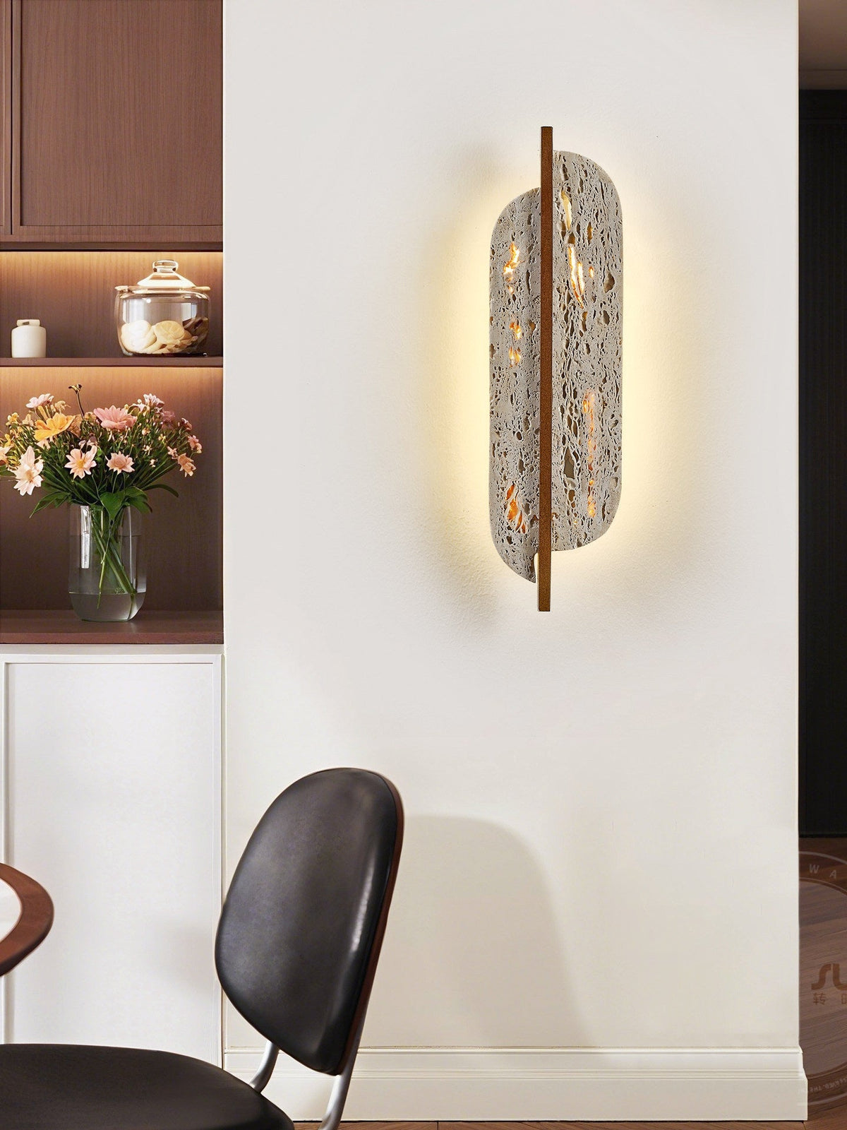 Celeste Travertine Wall Light-Neutral Decor
