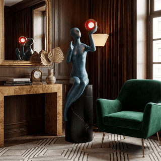 Celeste Poise Sculpture Lamp-Neutral Decor