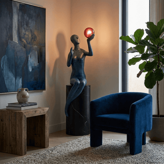 Celeste Poise Sculpture Lamp-Neutral Decor