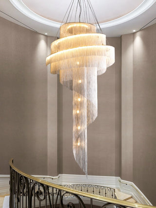Celestial Twist Chandelier-Neutral Decor