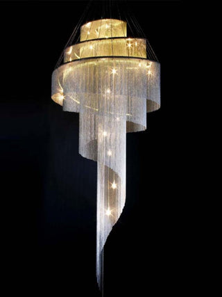 Celestial Twist Chandelier-Neutral Decor