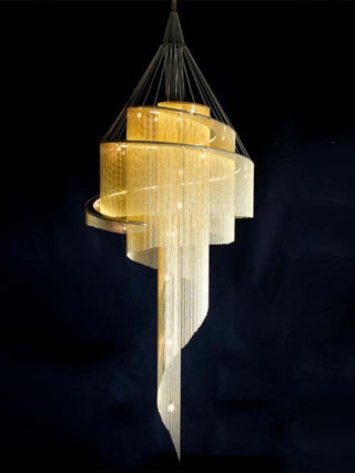 Celestial Twist Chandelier-Neutral Decor