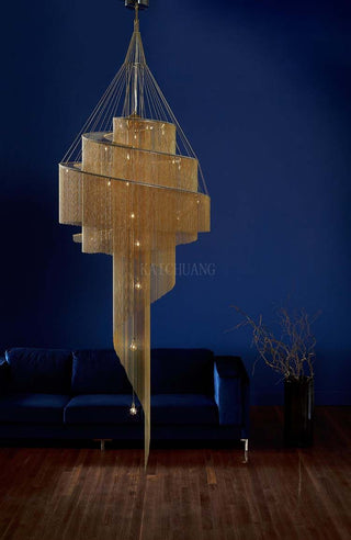Celestial Twist Chandelier-Neutral Decor