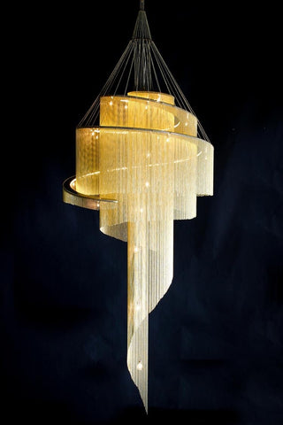 Celestial Twist Chandelier-Neutral Decor