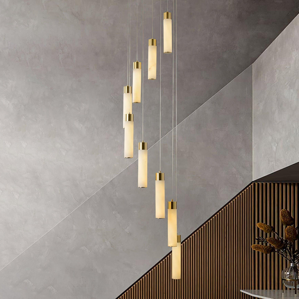Zeal Lustre en Albâtre Cascade Minimaliste Moderne