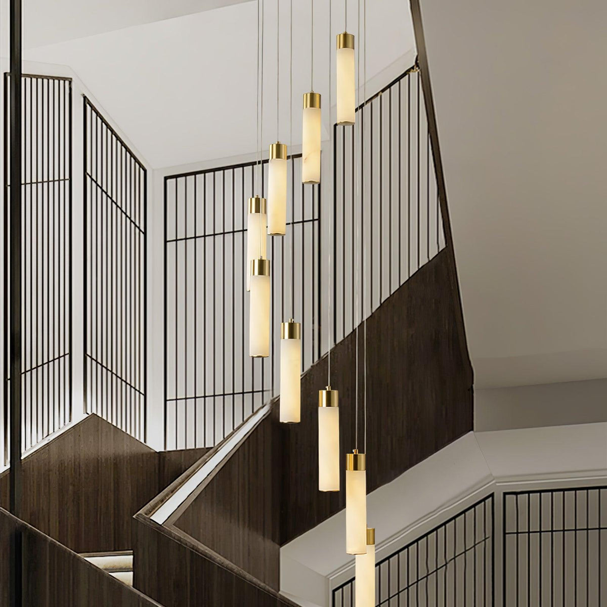 Torira Lustre Albâtre pour Escalier