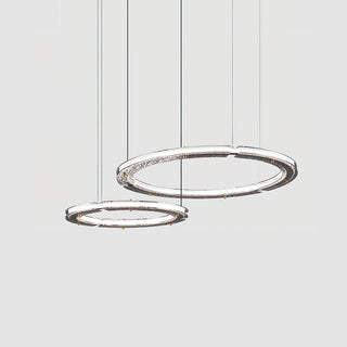 Lunara Double Anneau Crystal Lustre
