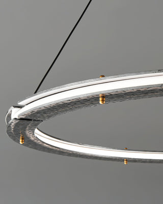 Lunara Double Anneau Crystal Lustre