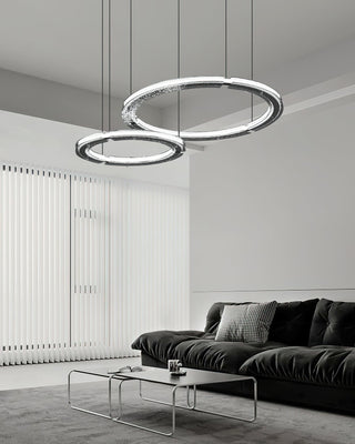 Lunara Double Anneau Crystal Lustre