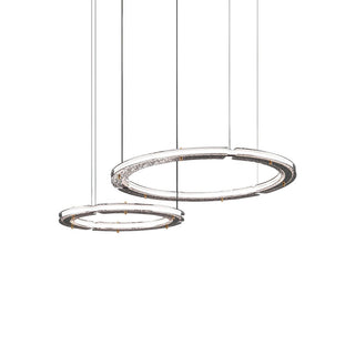 Lunara Double Anneau Crystal Lustre